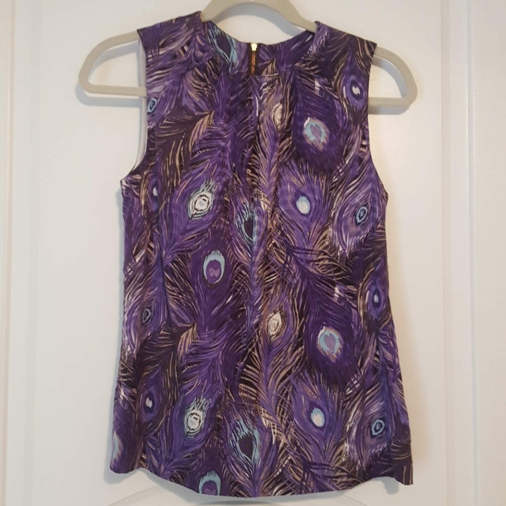 Tory Burch Peacock Shell Top